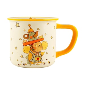 川岛屋 星星人陶瓷杯子 马克杯喝水杯 神灯星星人 380ml