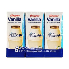 Vanilla Flavored Milk Drink 6.8 fl oz*6packs【Trending on TikTok】