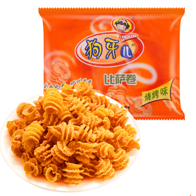 【全米直送】ドッグヤエル ピザロール BBQ味 20g×10袋