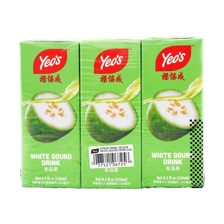 楊協成新加坡YEO'S楊協成冬瓜茶飲料250ml*6盒裝- Yami