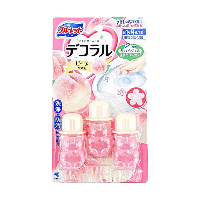 バスルーム トイレボウルクリーナー 芳香剤 #ピーチ 3個 22.5g