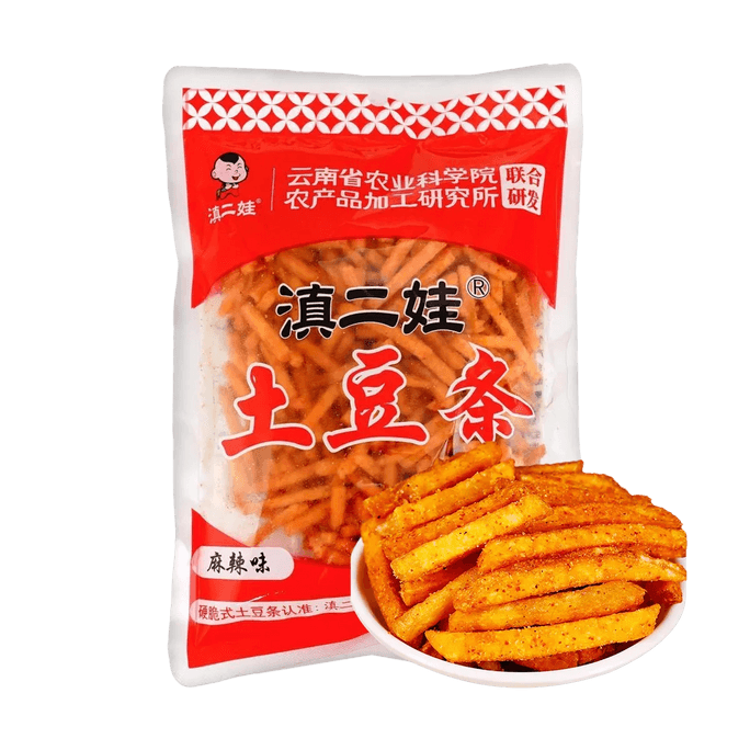 滇二娃 土豆条 麻辣味 原切硬脆薯条 80g【农科院研发】【云南特产】