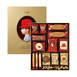 Gold Assorted Cookie Gift Box - 12 Varieties, 20.1oz