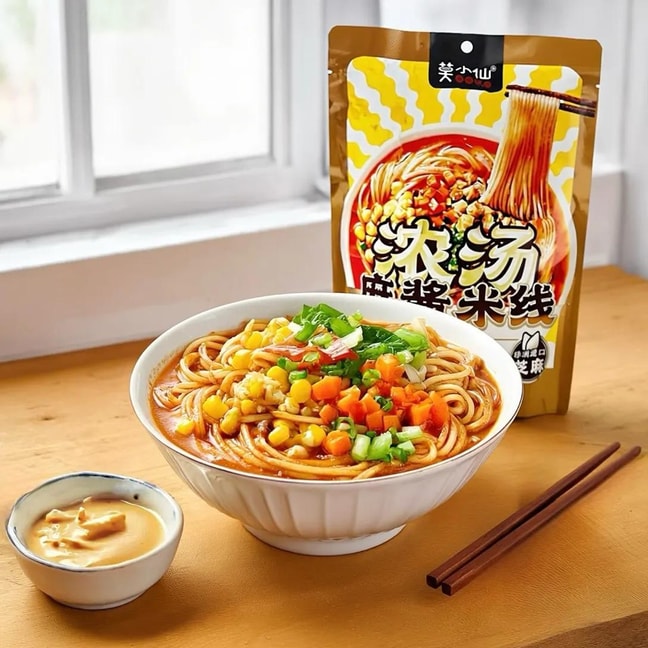 莫小仙 浓汤麻酱米线 袋装 202g【宵夜速食方便粉丝】