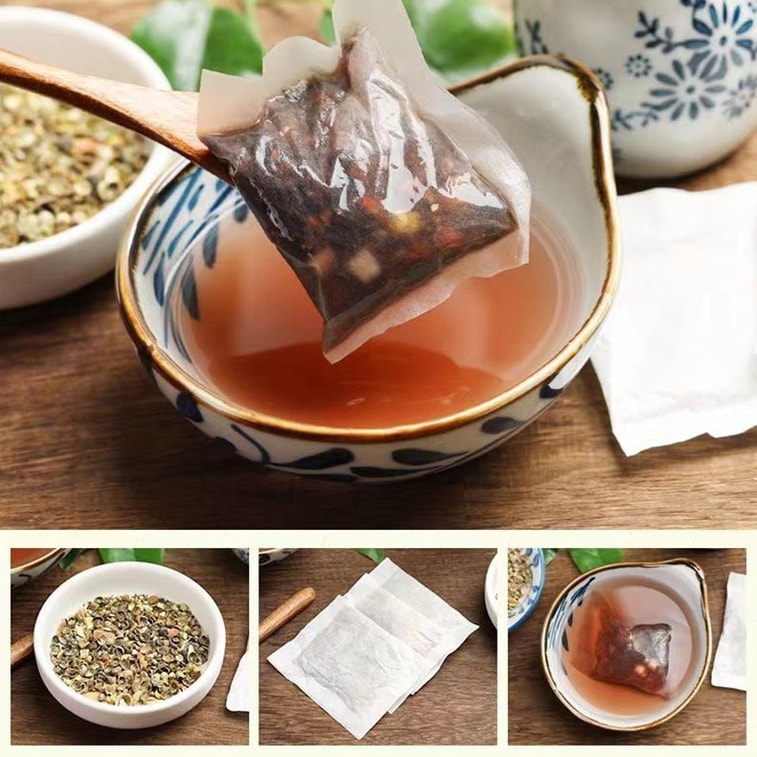 【Expédition directe du Canada】 Thé au Ginkgo et à la Polygonum multiflorum de Sifanda - 100g (5g × 20 sachets), thé de soin quotidien pour hommes, nourrissant et réchauffant, pour ceux qui restent éveillés tard ou qui sont faibles, goût doux et harmonieux, adapté à toutes les saisons, pratique à infuser au bureau ou à la maison. 5