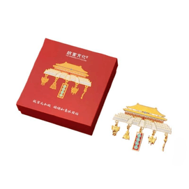 【中国直邮】 故宫博物院 故宫太和殿福禄如意冰箱贴(升级款) 10.3*7.7cm