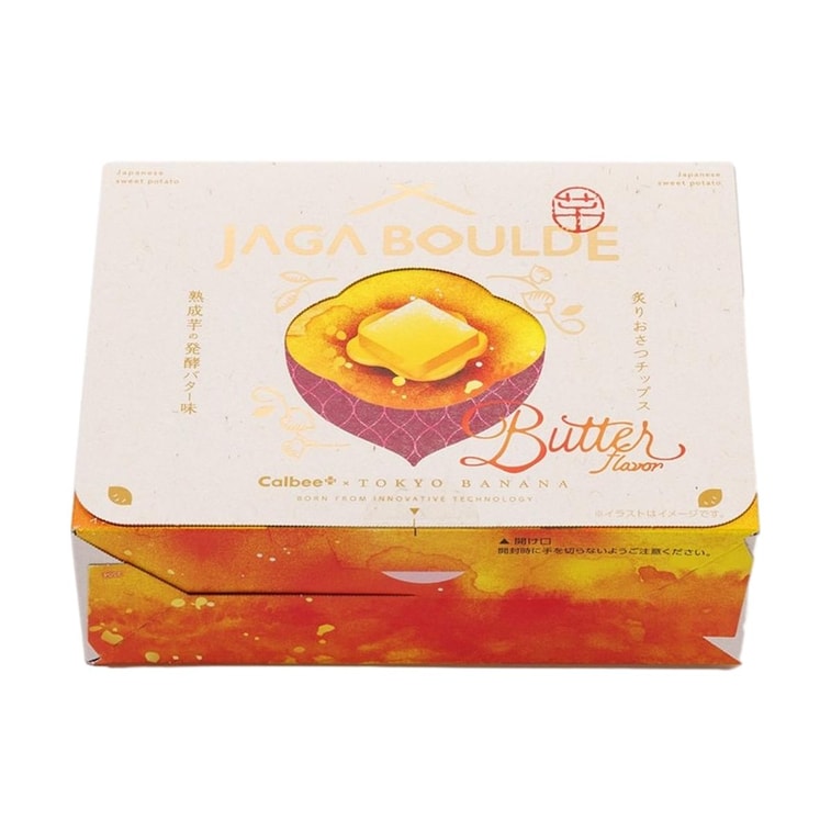 カルビー×東京バナナ じゃがいもボールデ、さつまいもチップスギフトボックス、発酵バター風味、4個入り（1個2.53オンス） 6