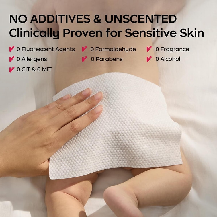 BC BABYCARE 婴幼儿手口湿巾 婴幼儿手口屁屁湿纸巾 80Count 3-pack 8