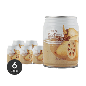 Raw Lotus Root Juice Drink, 8.11 fl oz *6【6 Pack】