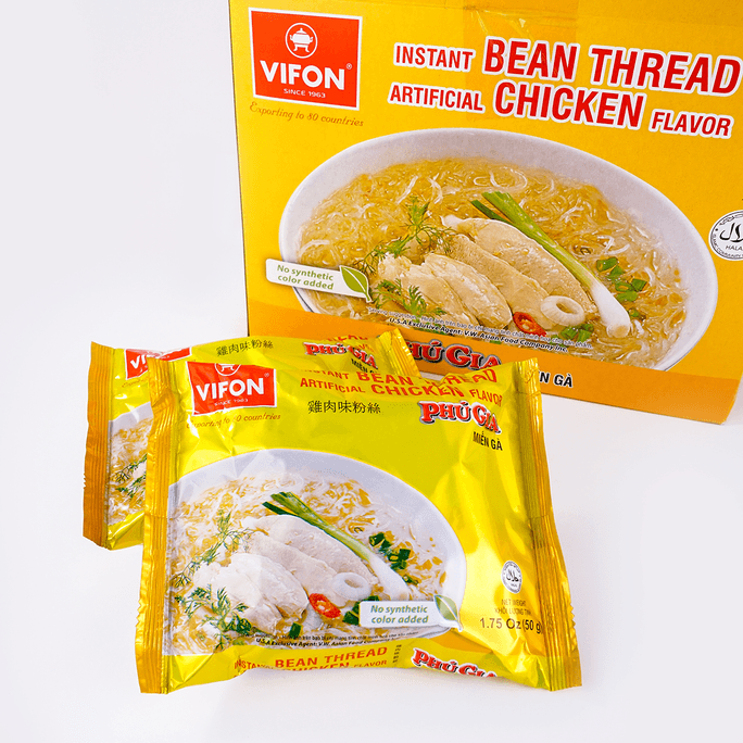 越南VIFON 鸡肉汤河粉 速食粉丝汤 12包整箱装 600g