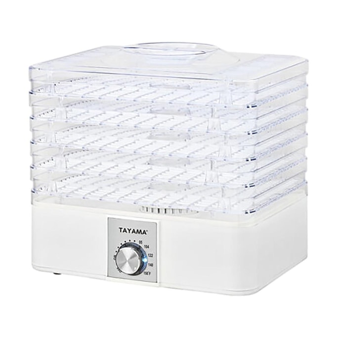 TAYAMA 5-Stackable Clear Trays Food Dehydrator
