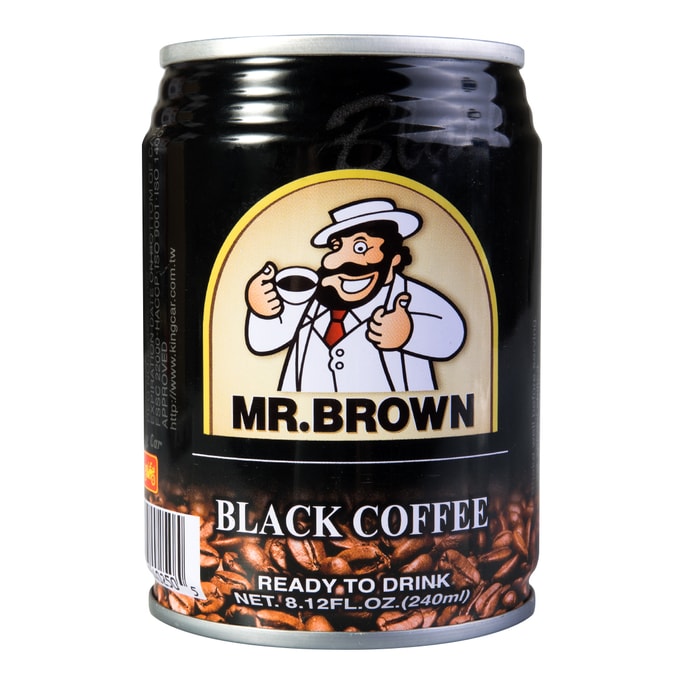 台灣MR.BROWN伯朗 三合一咖啡即飲品 醇黑風味 240ml