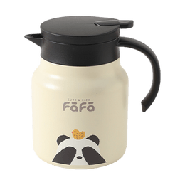 川岛屋 熊猫FaFa茶隔保温壶 大容量保温杯子 316不锈钢内胆 1000ml