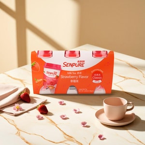 香飘飘 椰果系列 草莓味奶茶 80g*3连杯 包装随机发送