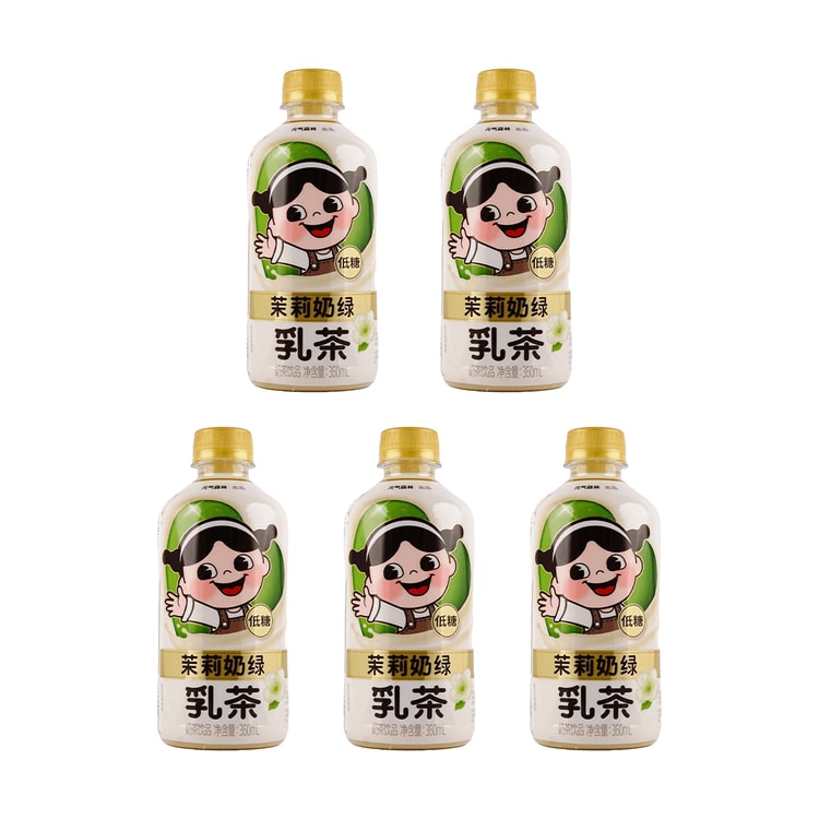 Chi Forest Milk Tea Jasmine Flavor,Low Sugar,12.17 fl oz*5【Value