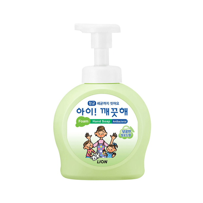 韓國LION獅王嬰兒清潔洗手綠葡萄 490ml