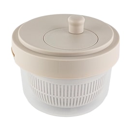 日本NITORI 一機十用緊湊型切片保存套裝 旋轉甩乾 摩卡色 KY026 1套