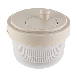 Japanese NITORI 10-in-1 Compact Slicing & Storage Set, Spin-Dry Type, Mocha Color, KY026, 1 Set