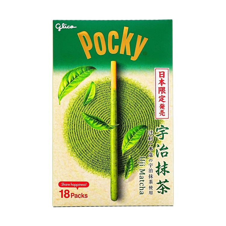 日本GLICO格力高POCKY百奇饼干棒宇治抹茶味151g【限量发售】【使用京都