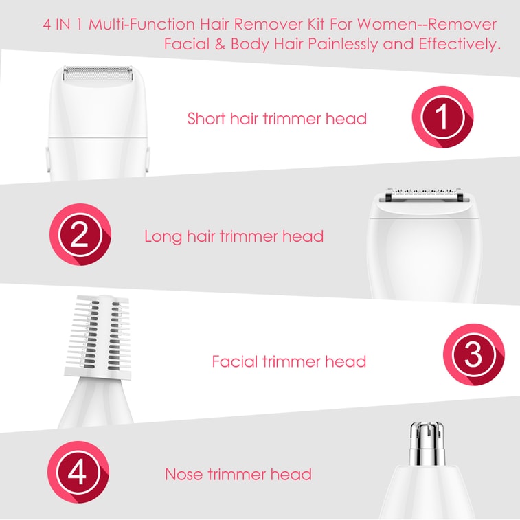TOUCHBeauty Electric Full-Body Hair Shaver TB-1753 1PC 3