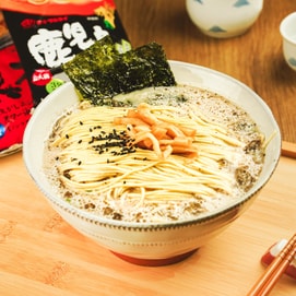 Kagoshima Tonkotsu Style Noodles & Original Flavored Soup- Instant Pork Ramen , 2 Servings , 6.52 oz