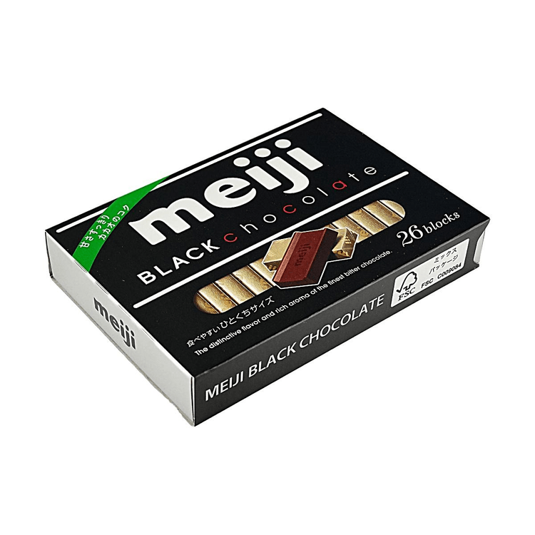 MEIJI Dark Black Chocolate 26 blocks, 4.23 oz - Yami.com