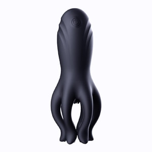 Tentacle‑shaped Exercise Massager, Desensitizing Male Masturbation Adult Toy, Delay Training Device, Matte Black, 1 piece