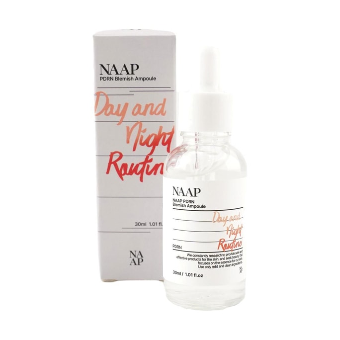 PDRN ブレミッシュ アンプル、昼と夜のルーティン、1.01 液量オンス - スキン バリア、グロー スキン ケア
