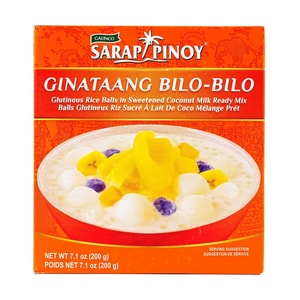 ギナタアン・ビロ - ビロ - もち米ボール（甘味ココナッツミルク入りレディーミックス）、7.05オンス【 Yami限定】