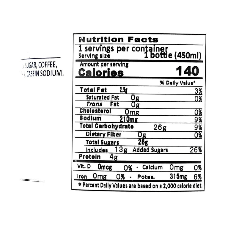 本日のコーヒー カフェラテ ソフトドリンク 15.2 液量オンス 6