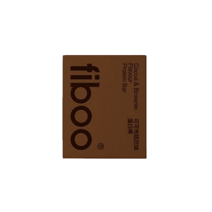 Fiboo 蛋白棒 能量棒 無蔗糖 低脂 營養健身穀物零食 可可布朗尼口味 6根*25g/盒