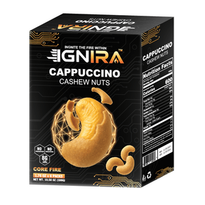 Cashew: Cappuccino, Core Fire, 6 Packs.