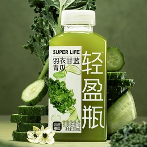 Kale and Cucumber Mixed Fruit and Vegetable Juice,10.48 fl oz *6【6 Pack】【High Dietary Fiber】【Low Calories】