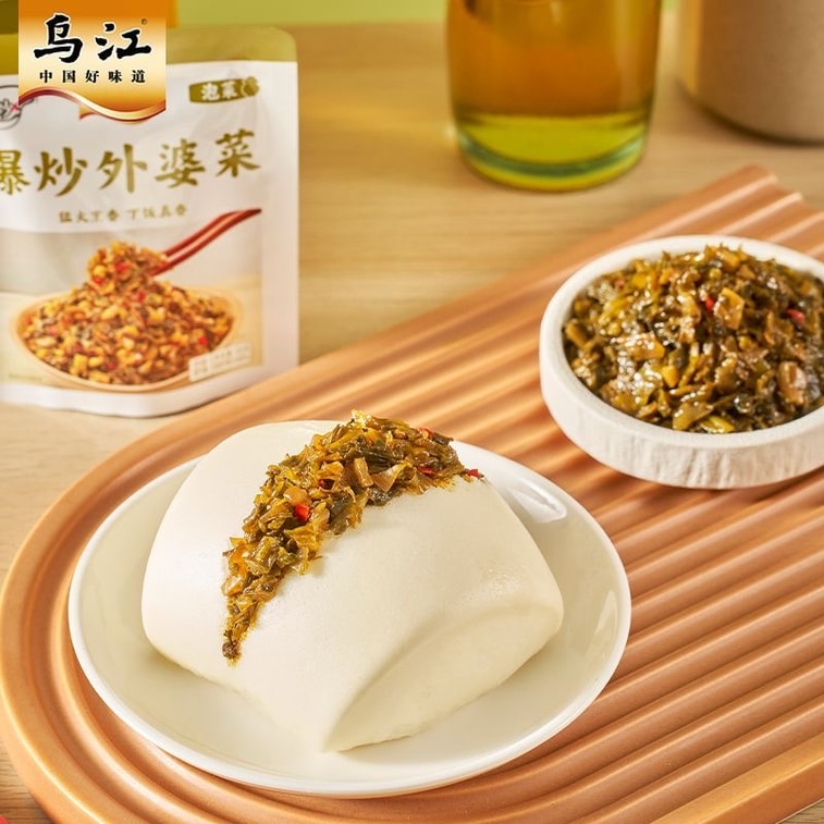 【中国直邮】 乌江 外婆菜榨菜即食新品爆炒外婆菜尝鲜泡菜咸菜下饭菜拌面馒头5*30克 150克 3