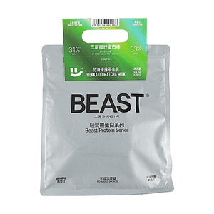 輕食獸 三層高纖蛋白棒 代餐飽足能量棒 北海道抹茶牛乳 180g 30g*6條【每條含6g蛋白質】