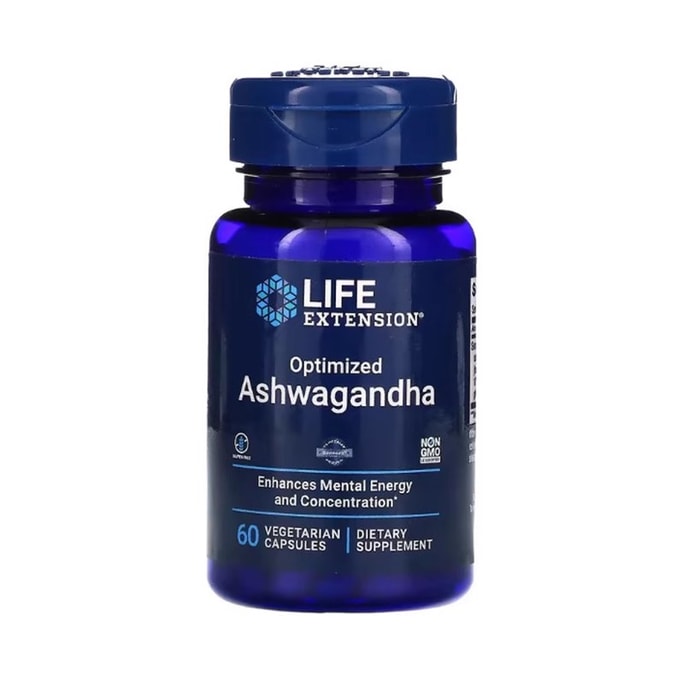 【中國直郵】 沿壽 南非醉茄膠囊60粒/瓶 調節皮質醇腎上腺素ashwagandha舒緩抗壓力情緒