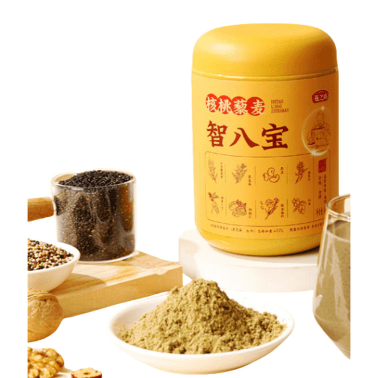 中国直邮】 燕之坊核桃藜麦粉450g智八宝混合谷物营养早餐冲饮健身学生