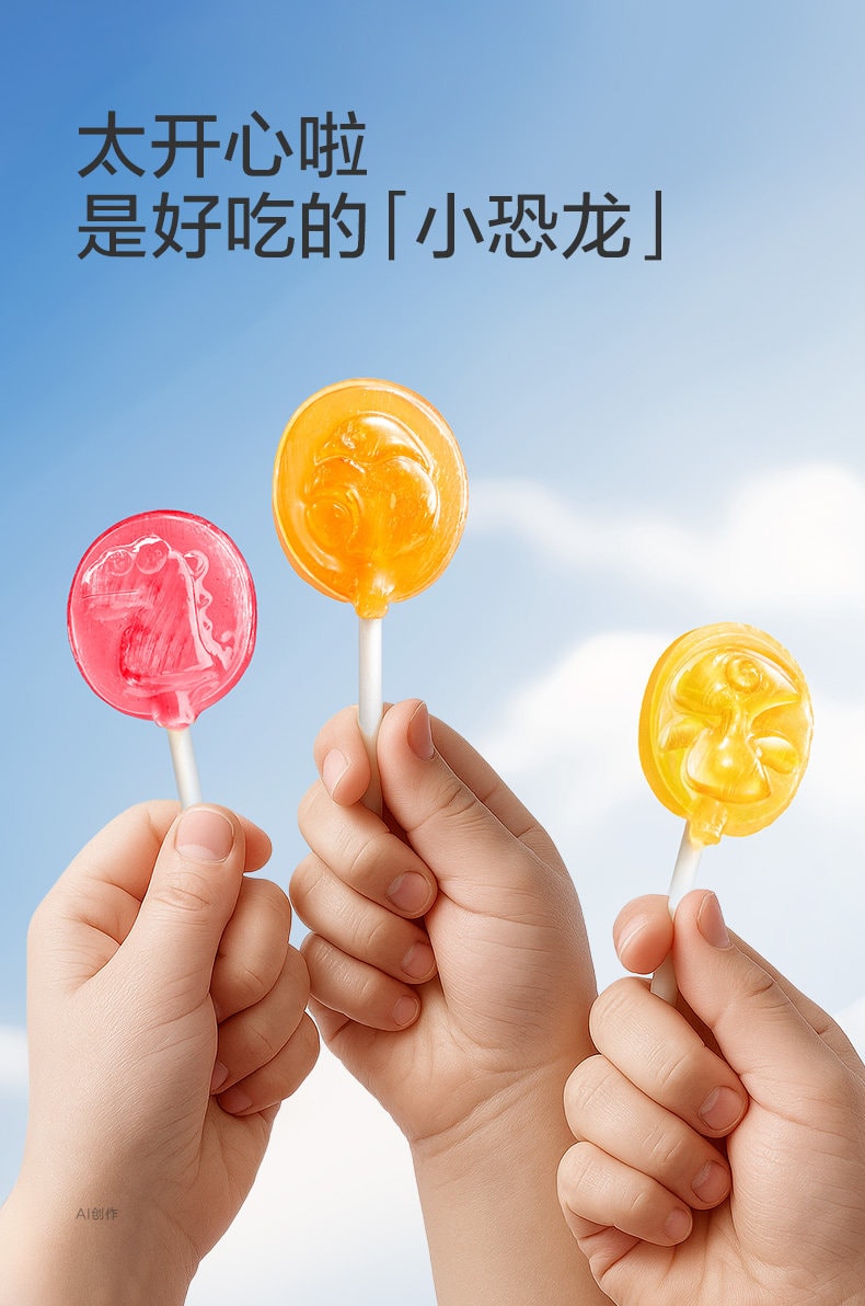 【中國直郵】 光合星球 彩虹棒棒糖 無糖果汁棒兒童零食無添加砂糖52g/盒