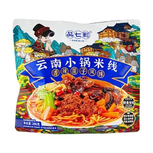 品七彩 云南小锅米线 香辣菌子风味 265g【云南特色】【鲜食米线】