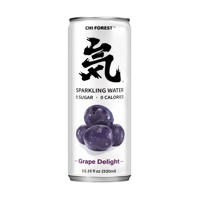 元气森林 气泡水 夏黑葡萄 罐装 330ml