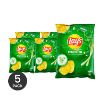 台灣版LAY'S樂事 奶焗香蔥味洋芋片 49g *5【5份超值裝】【奶香濃鬱 酥脆上頭】【期間限定】