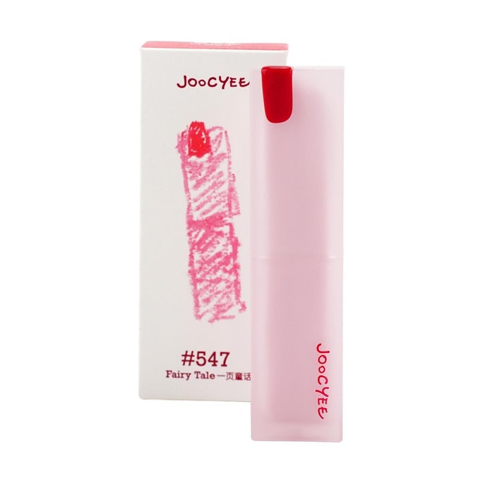 JOOCYEE酵色 成膜晶冻口红 水润清透百搭 3.5g #547一页童话 通勤日常气质色【大小孩系列限定】