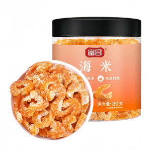 Large Dried Shrimp Meat, Golden Hook Dried Shrimp, 80g*1 Jar
