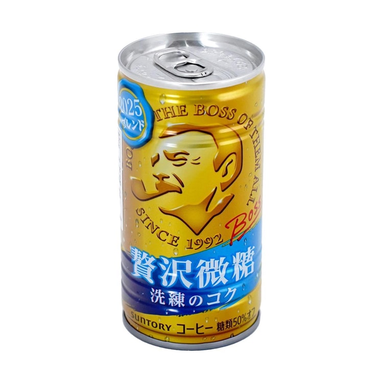 SUNTORY CRAFT BOSS Premium Coffee 6.52 oz【50% Reduced Sugar