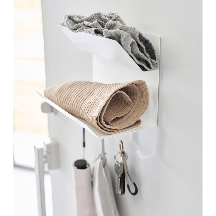 日本 Yamazaki Home 磁性玄关架 - 钢白色 1件 5