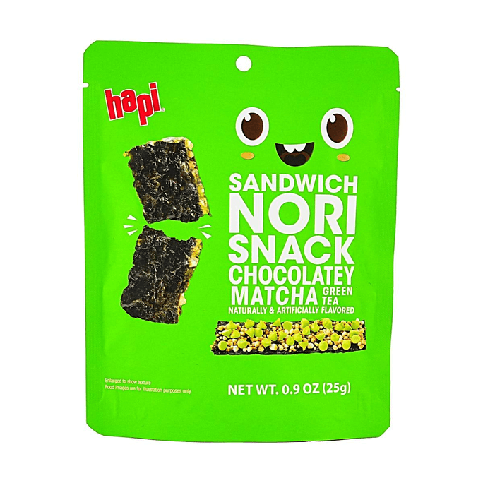 韩国HAPI 海苔夹心脆  抹茶巧克力味 25g
