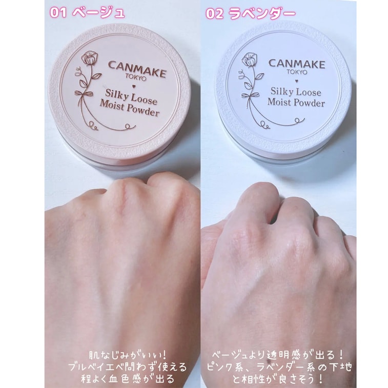 Silky Loose Moist Powder SPF23・PA++ 01 Silky Beige 1pc 5