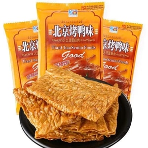 天潮 【北京烤鸭味】豆制品辣条80、90怀旧休闲小零食(甜辣口味)16g*10包