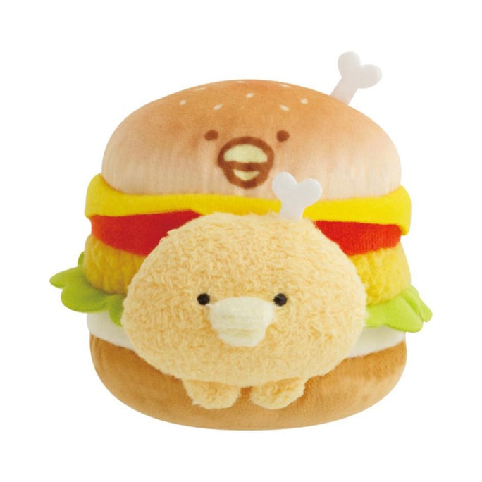 San-X Corner Creature Chicken Leg Burger Plush Toy