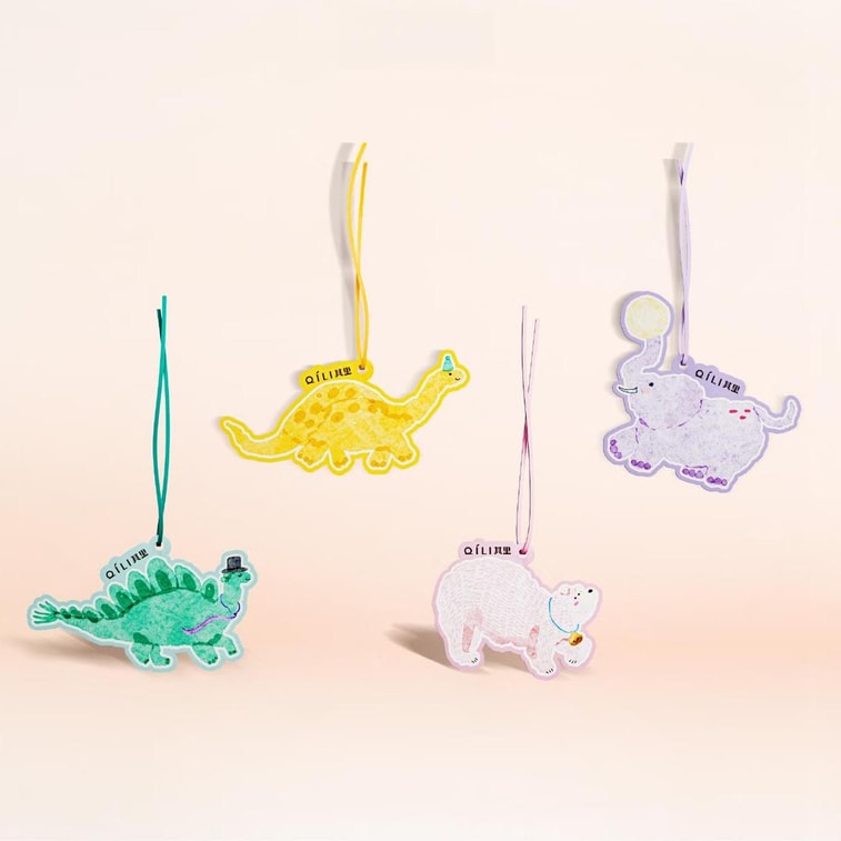 QILI其里 小動物香氛香錠 衣櫃香卡車載香片除味持久擴香 棉花與羊 5